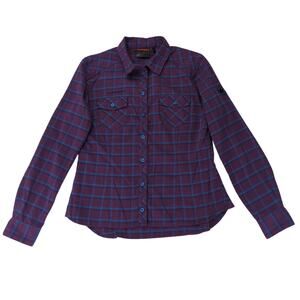 Mammut Trovat Advanced Long Sleeve Shirt Plaid Button-down Womens Med 1030-02460
